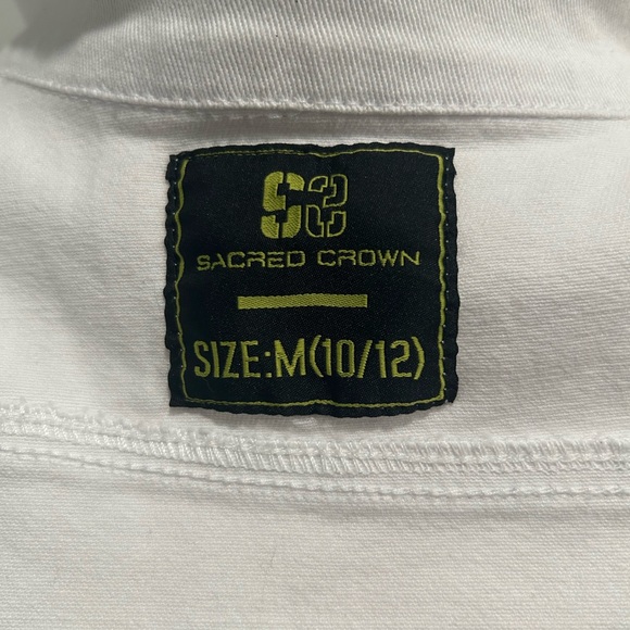 Girls Sacred Crown Graffiti Jean Jacket Size Medium (10-12) NWOT - Picture 9 of 9